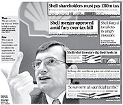 A composite of recent Shell headlines